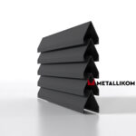 Ламели для забора жалюзи Luxe V RAL 7024 – порошковое покрытие, толщина 0,45 мм в Волгограде  | фото 2