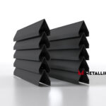 Ламели для забора жалюзи Luxe V RAL 7024 – порошковое покрытие, толщина 0,45 мм в Волгограде  | фото 1