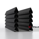 Ламели для забора жалюзи Luxe Л RAL 9005 – покрытие матовое, толщина 0,45 мм в Волгограде  | фото 1