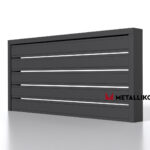 Планкен для забора 120 mm RAL 7024 – покрытие порошковое, толщина 0,45 мм в Волгограде  | фото 2