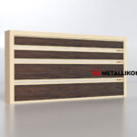 Планкен для забора 190 mm под дерево RAL 1015 – покрытие матовое, толщина 0,45 мм в Волгограде  | фото 1