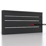 Планкен для забора 190 mm RAL 9005 – покрытие матовое, толщина 0,45 мм в Волгограде  | фото 3
