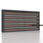 Планкен для забора Printec под дерево 120 mm RAL 7024 – покрытие порошковое, толщина 0,45 мм в Волгограде  | фото 4